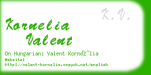 kornelia valent business card